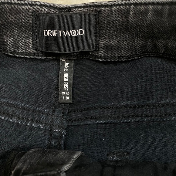 DRIFTWOOD JACKIE HIGH RISE PAINTED CUFF JEANS SIZE - Picture 4 of 5